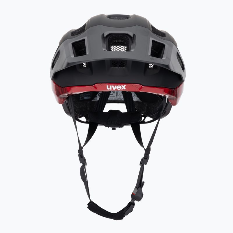 Шолом велосипедний UVEX React MIPS black/ruby red matt 2