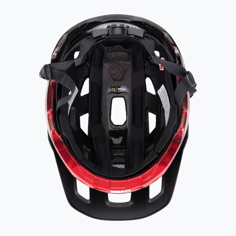 Шолом велосипедний UVEX React MIPS black/ruby red matt 5