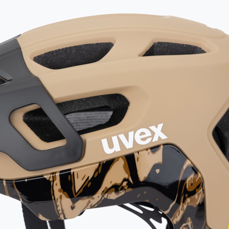 Шолом велосипедний UVEX React MIPS desert/black matt 7