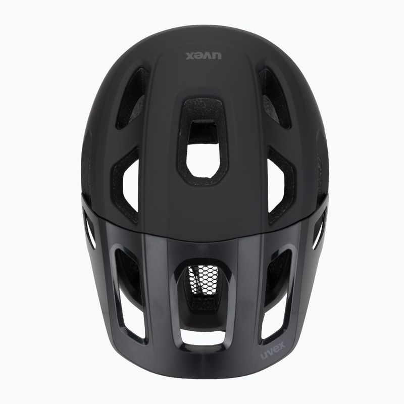 Шолом велосипедний UVEX React black matte 6
