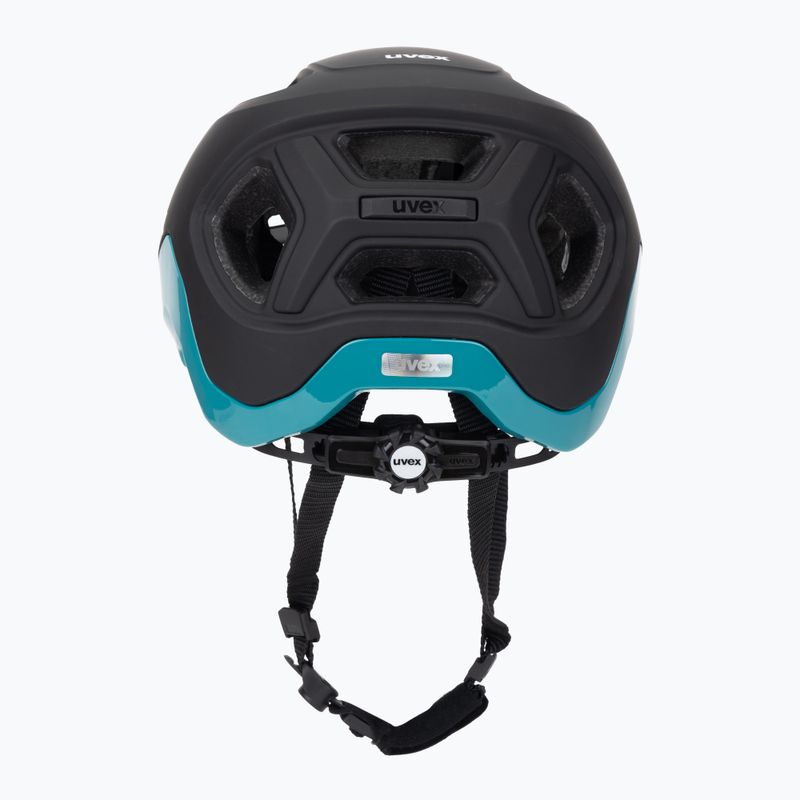 Шолом велосипедний UVEX React black/teal matt 4