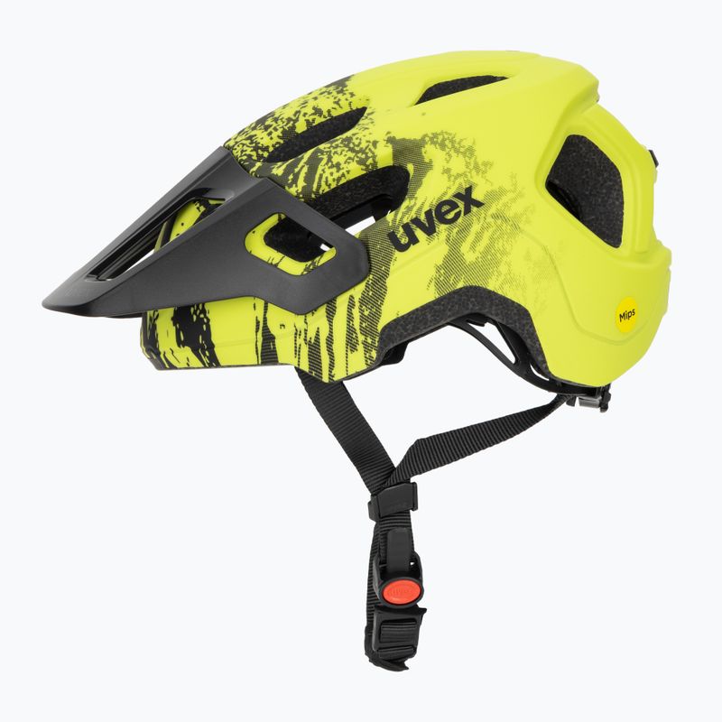 Шолом велосипедний дитячий UVEX React MIPS Jr lime/black 3