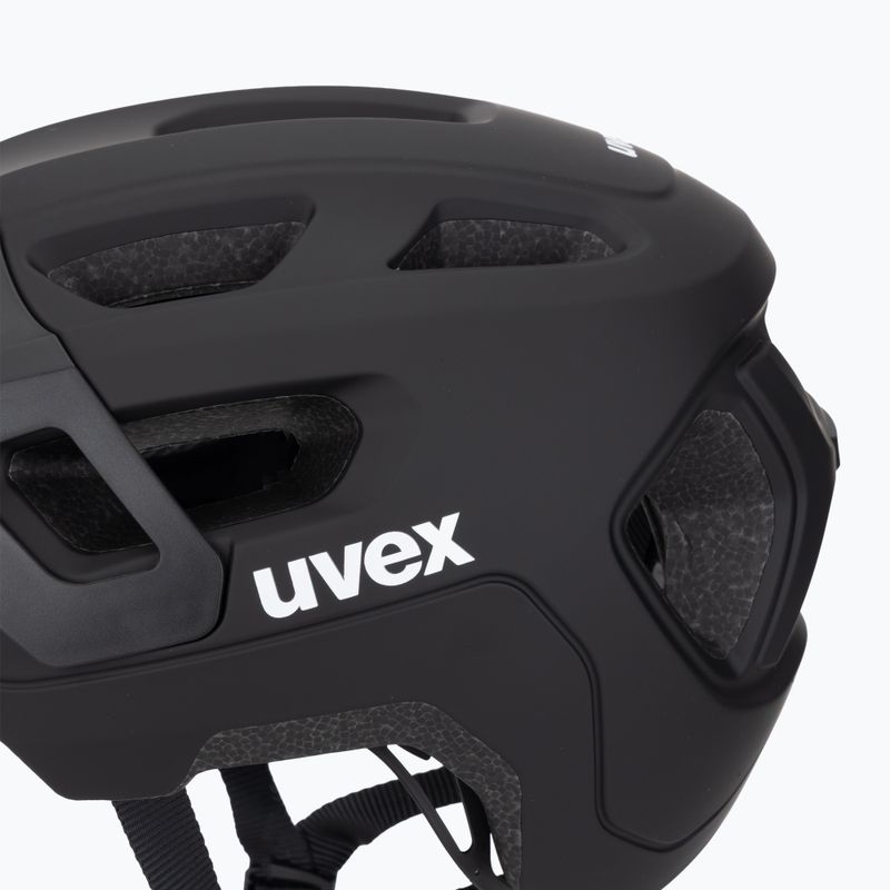 Шолом велосипедний дитячий UVEX React Jr black matte 7