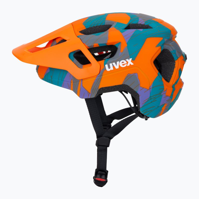 Шолом велосипедний дитячий UVEX React Jr papaya camo matt 3
