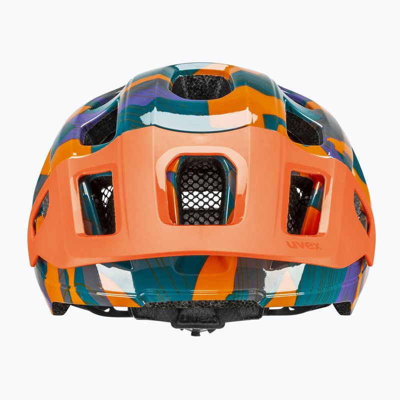 Шолом велосипедний дитячий UVEX React Jr papaya camo matt 2