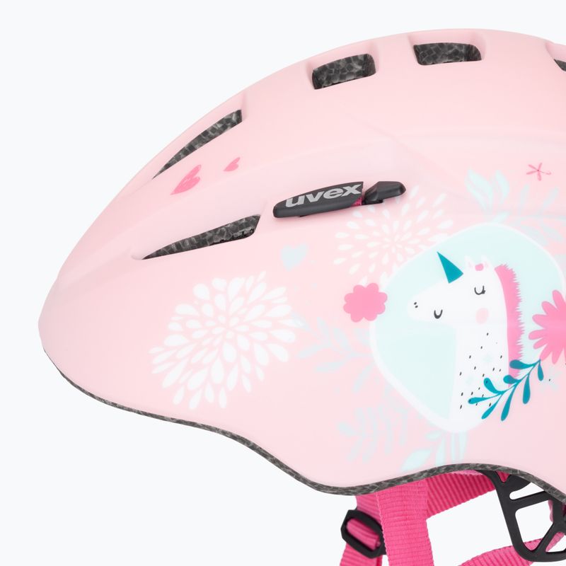 Шолом велосипедний дитячий UVEX Kid 2 CC pink unicorn matt 7