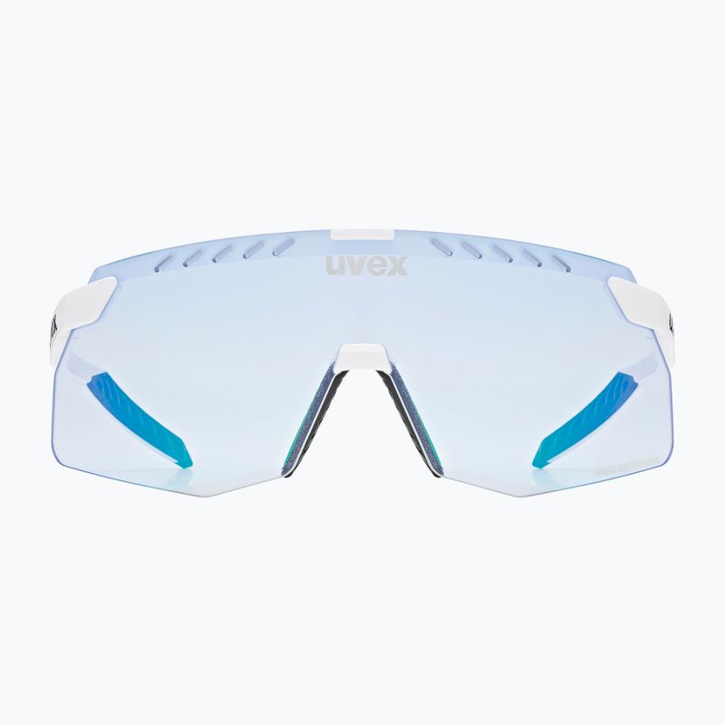 Окуляри сонцезахисні UVEX Pace Stage Small V white matt/mirror blue 2