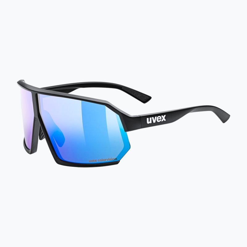 Окуляри сонцезахисні UVEX Sportstyle 237 CV black matt/mirror blue