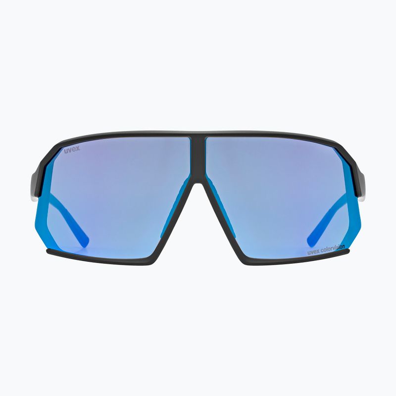 Окуляри сонцезахисні UVEX Sportstyle 237 CV black matt/mirror blue 2