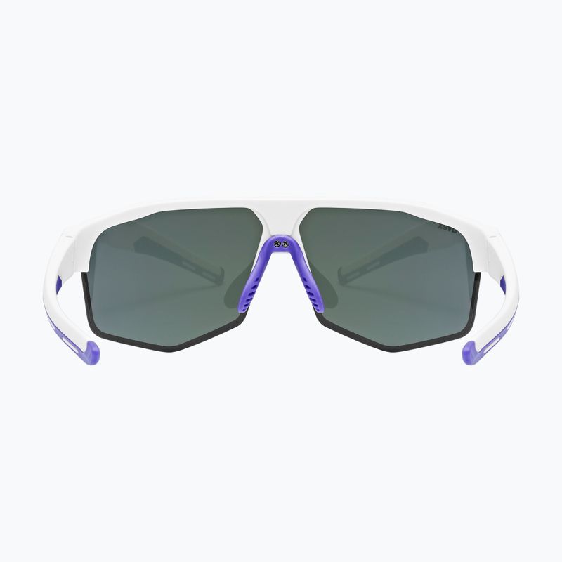 Окуляри сонцезахисні UVEX Axos Set white matt/mirror purple/clear 4
