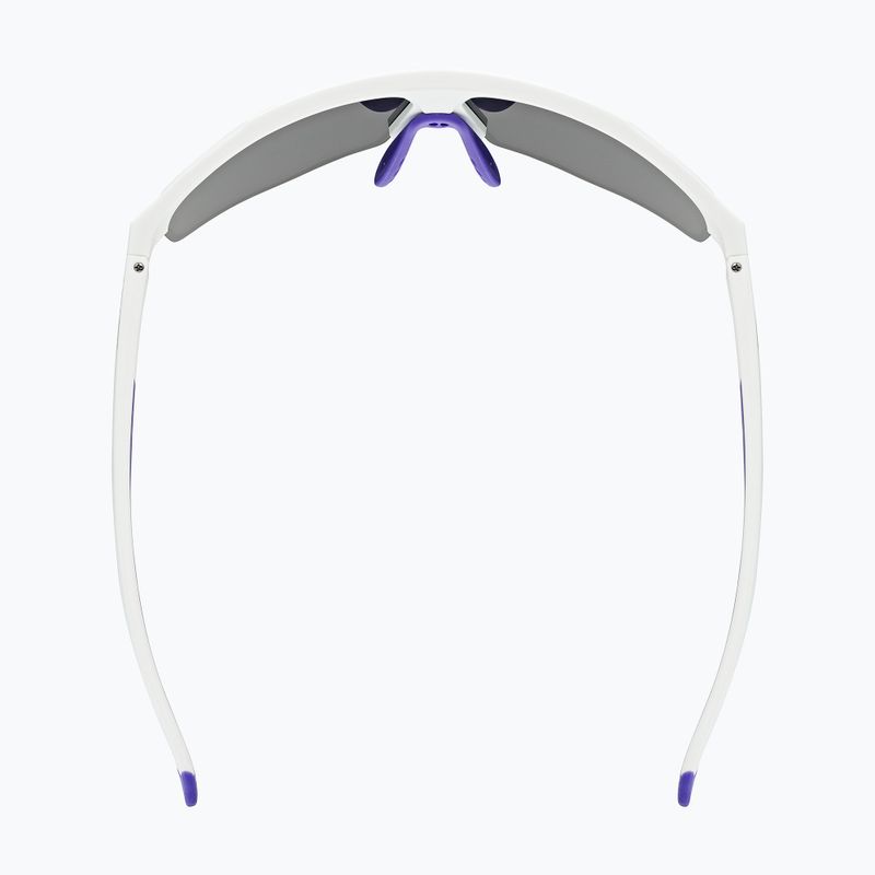 Окуляри сонцезахисні UVEX Axos Set white matt/mirror purple/clear 5