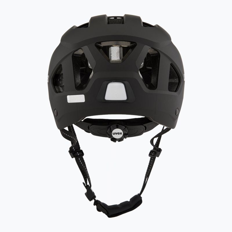 Шолом велосипедний UVEX Stride Visor black matt/litemirror silver 4