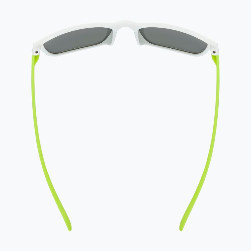 Окуляри сонцезахисні дитячі UVEX Rookie Jr white lime m./mirror green 4