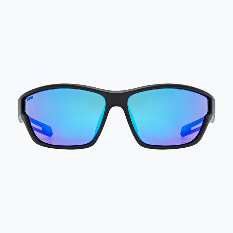Окуляри сонцезахисні UVEX Sportstyle 806 black matt/mirror blue 2