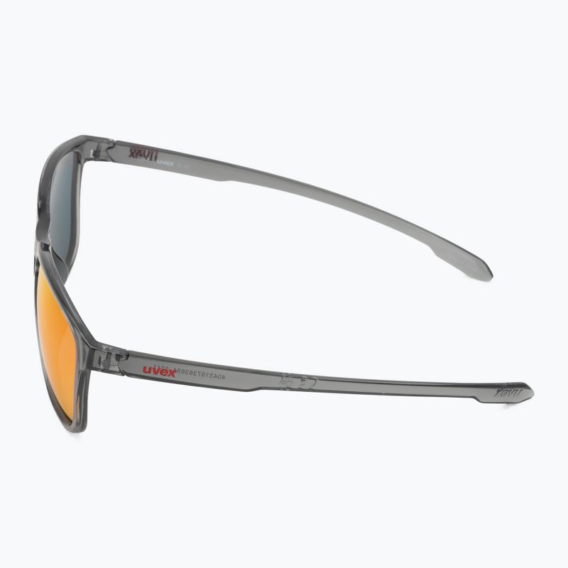 Окуляри сонцезахисні UVEX LGL 52 smoke/mirror red 4