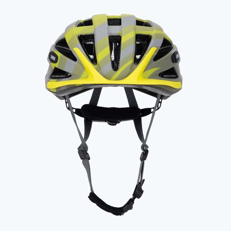 Шолом велосипедний UVEX Air Wing CC grey / lime matt 2