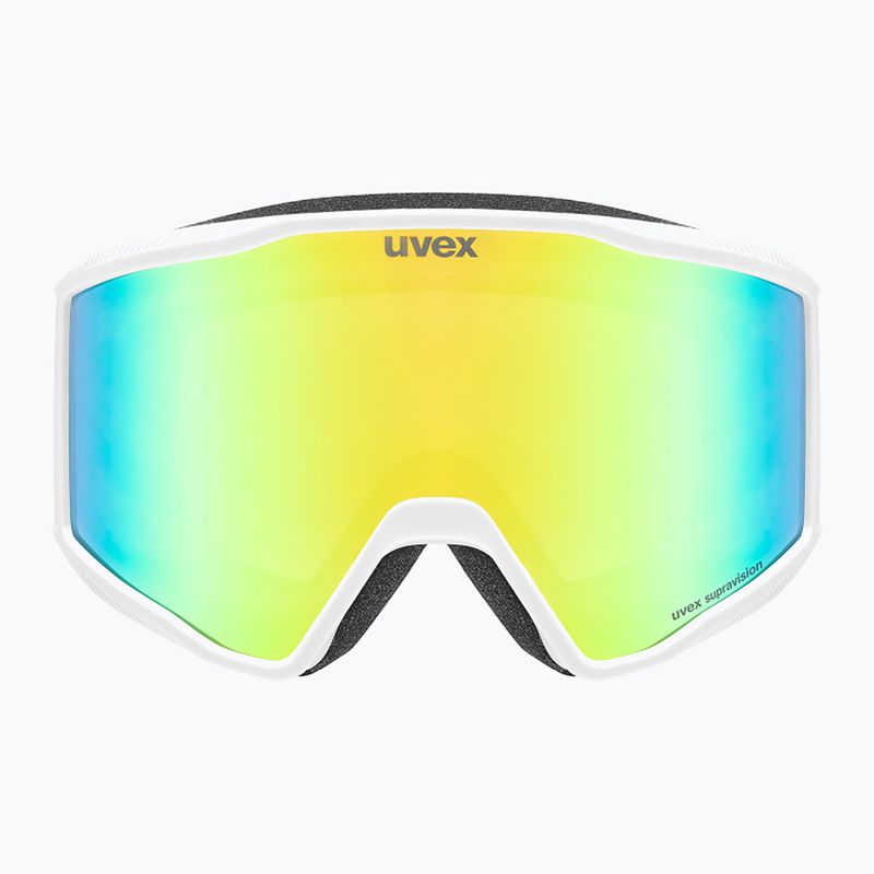 Окуляри лижні UVEX Blast FM S2 white matt/mirror green 2