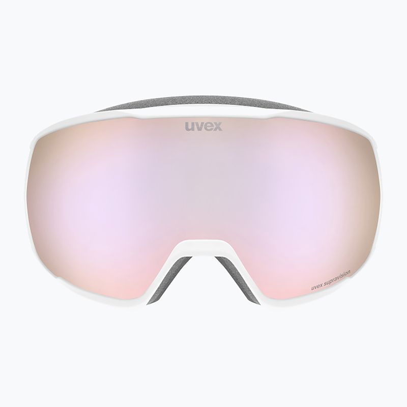 Окуляри лижні UVEX Victorious FM S1 white matt/mirror rose 2