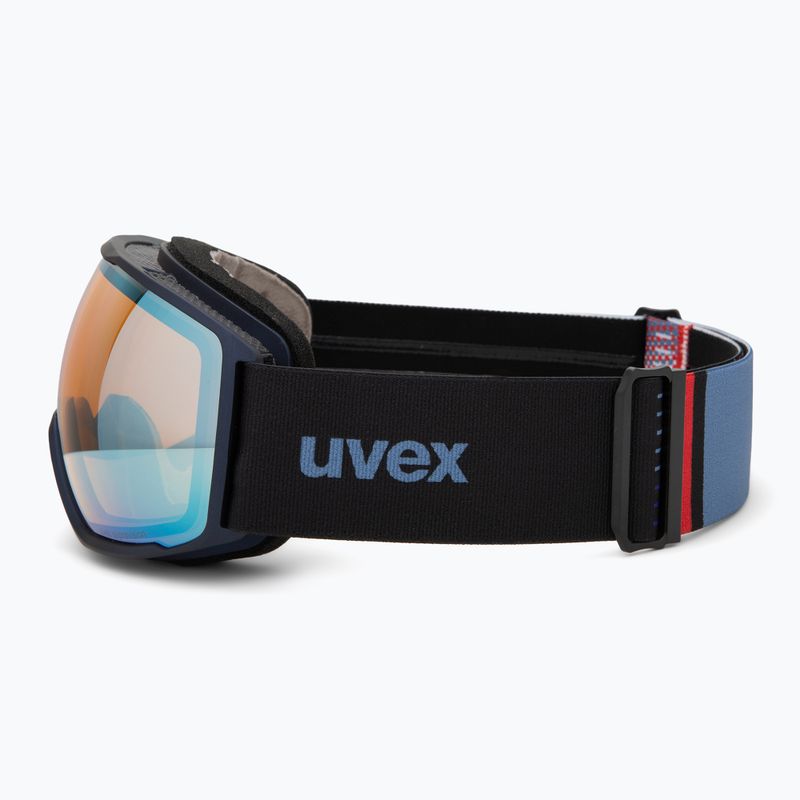 Окуляри гірськолижні UVEX Victorious FM dust blue matt/mirror sapphire 4