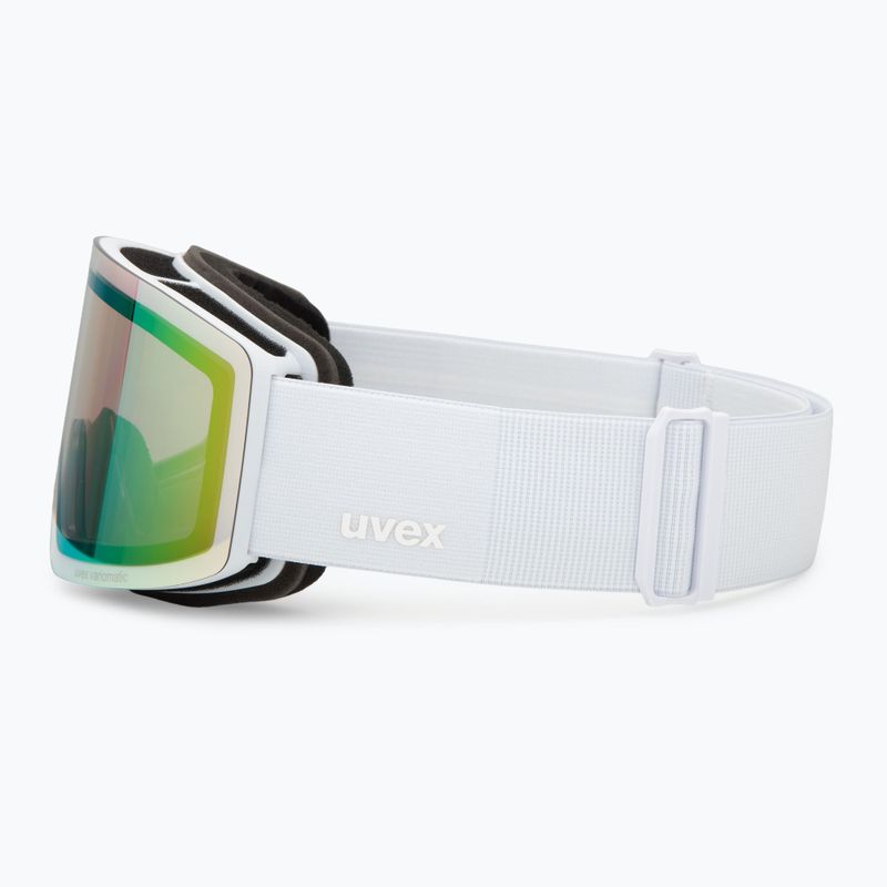 Окуляри гірськолижні UVEX Provoqe V white matt/vario green mirror 4