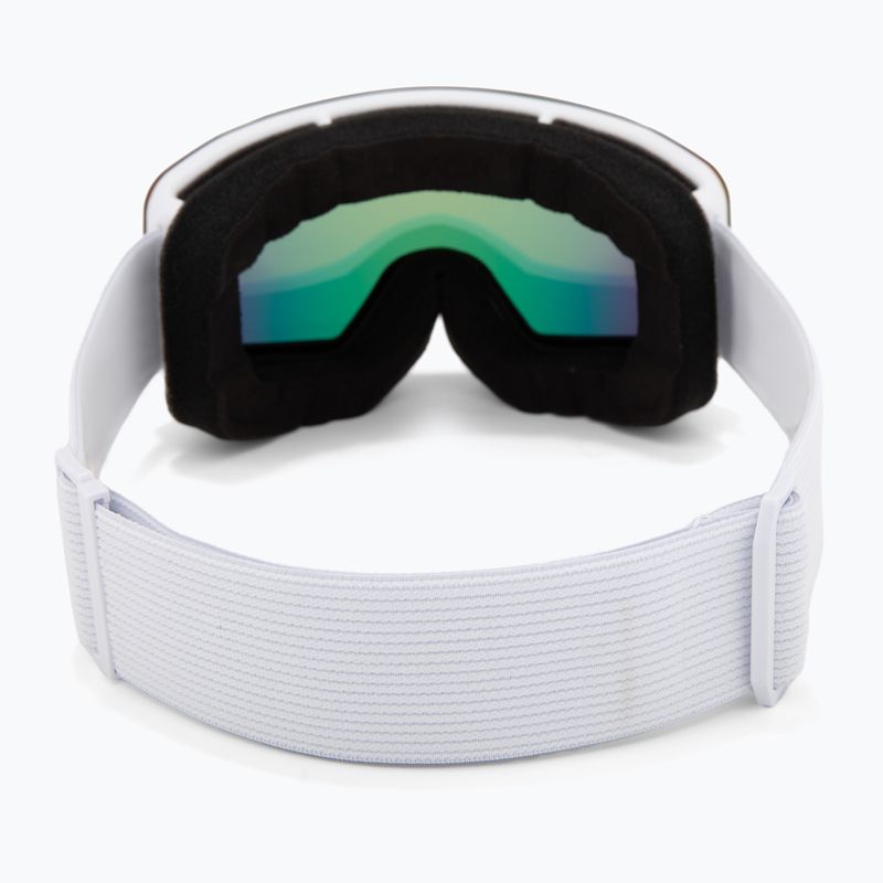 Окуляри гірськолижні дитячі UVEX Pwdr FM white matt/mirror rainbow/green/clear 3