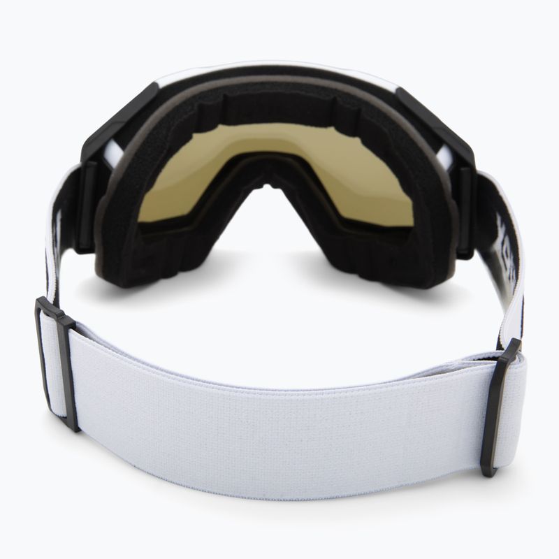 Окуляри гірськолижні UVEX Gravity FM white matt/mirror silver/green/clear 3