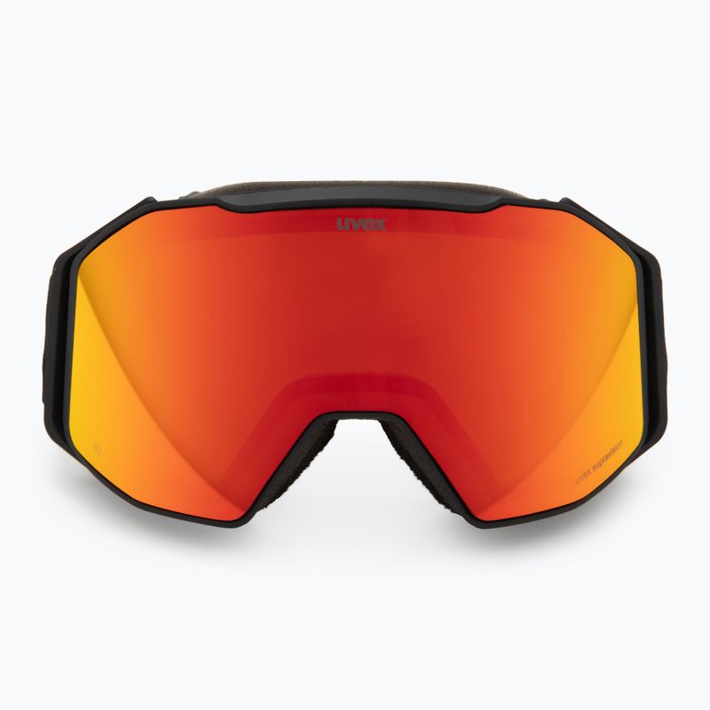 Окуляри гірськолижні UVEX Gravity FM black matt/mirror red/orange/clear 2