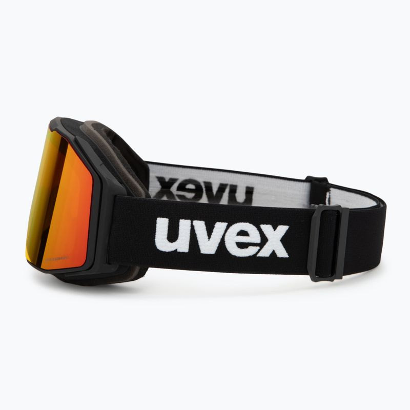 Окуляри гірськолижні UVEX Gravity FM black matt/mirror red/orange/clear 4