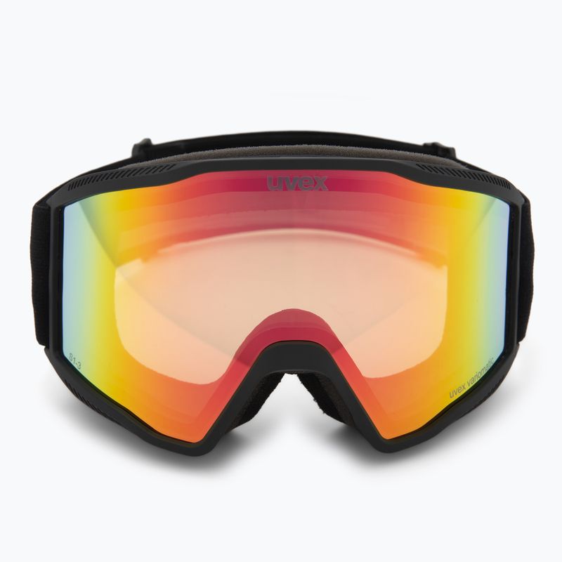 Окуляри гірськолижні Uvex Blast V black matt/vario rainbow mirror 2