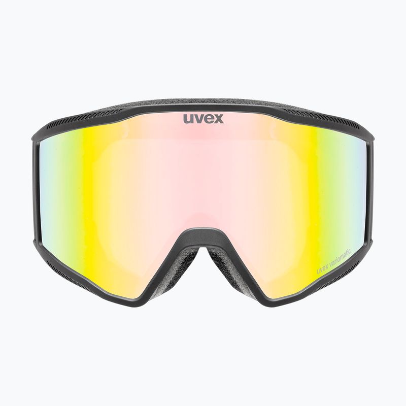 Окуляри гірськолижні Uvex Blast V black matt/vario rainbow mirror 6