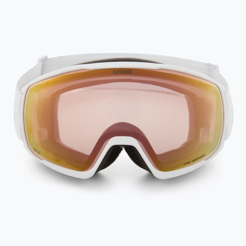 Окуляри гірськолижні UVEX Victorious S V white matt/vario rose mirror 2