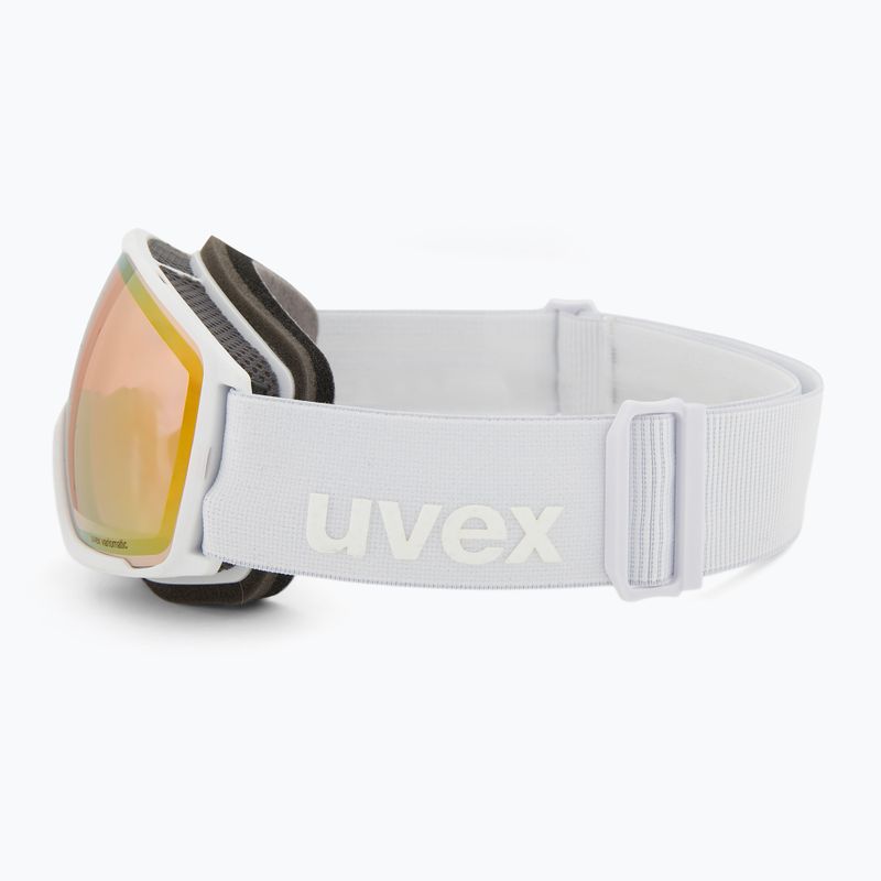 Окуляри гірськолижні UVEX Victorious S V white matt/vario rose mirror 4