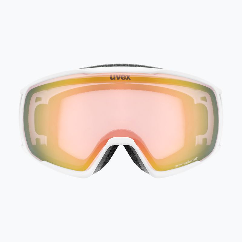 Окуляри гірськолижні UVEX Victorious S V white matt/vario rose mirror 6