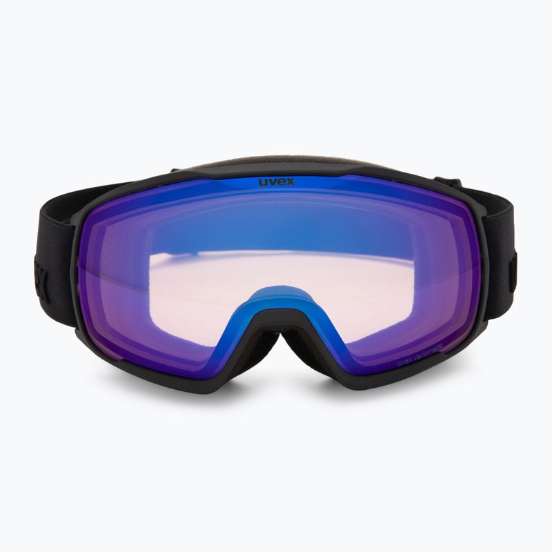 Окуляри гірськолижні UVEX Victorious S V black matt/vario blue mirror 2