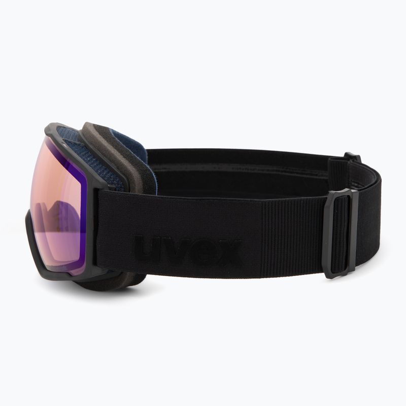 Окуляри гірськолижні UVEX Victorious S V black matt/vario blue mirror 4