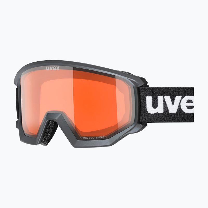 Окуляри гірськолижні UVEX Athletic LGL black matt/orange/clear 5