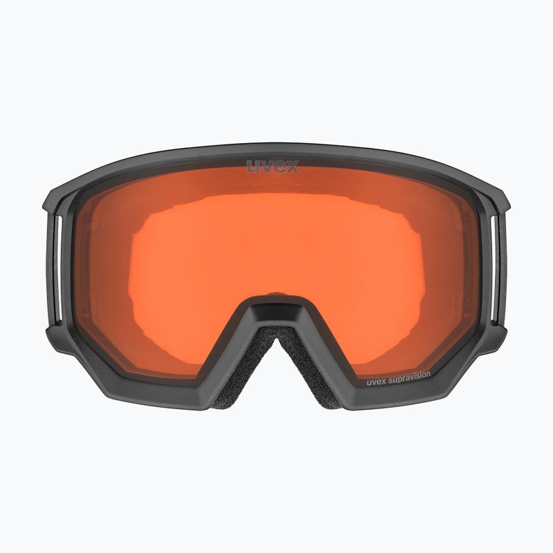 Окуляри гірськолижні UVEX Athletic LGL black matt/orange/clear 6