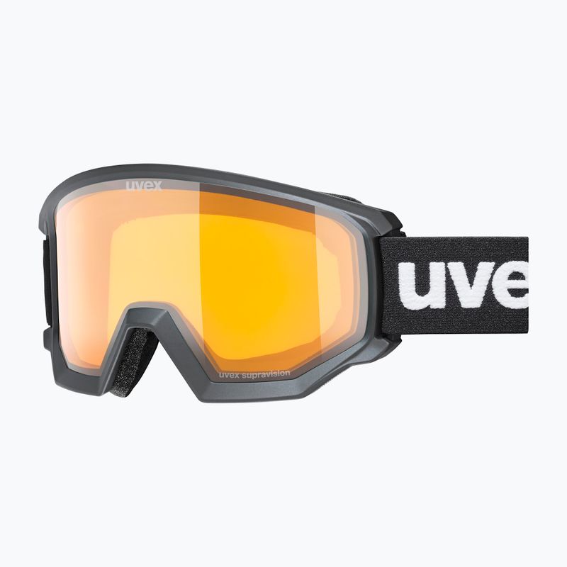 Окуляри гірськолижні UVEX Athletic LGL black matt/yellow/clear 5