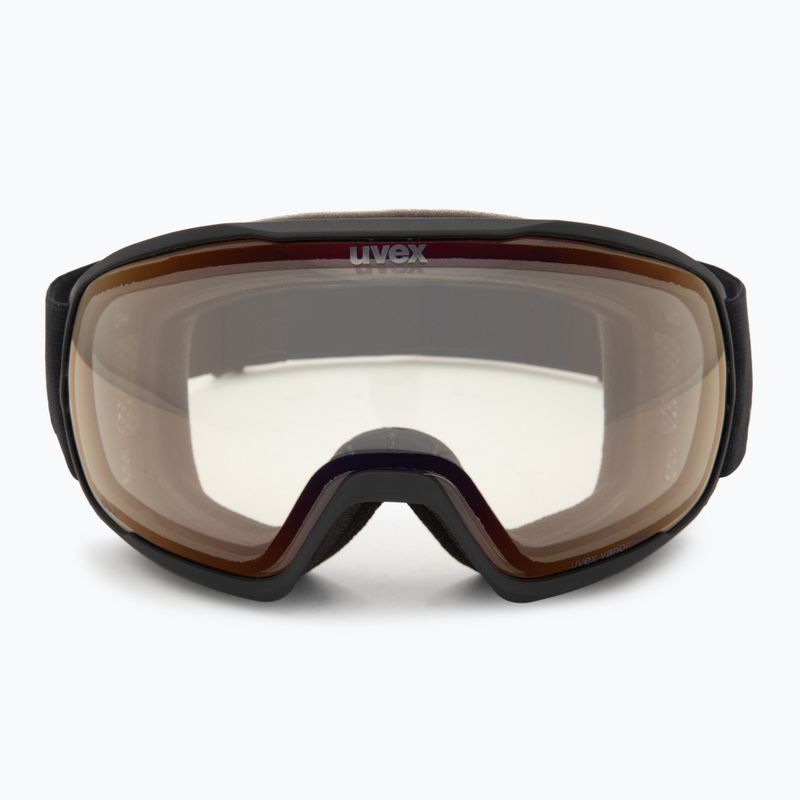 Окуляри гірськолижні UVEX Victorious Pro V black matt/vario red mirror 2
