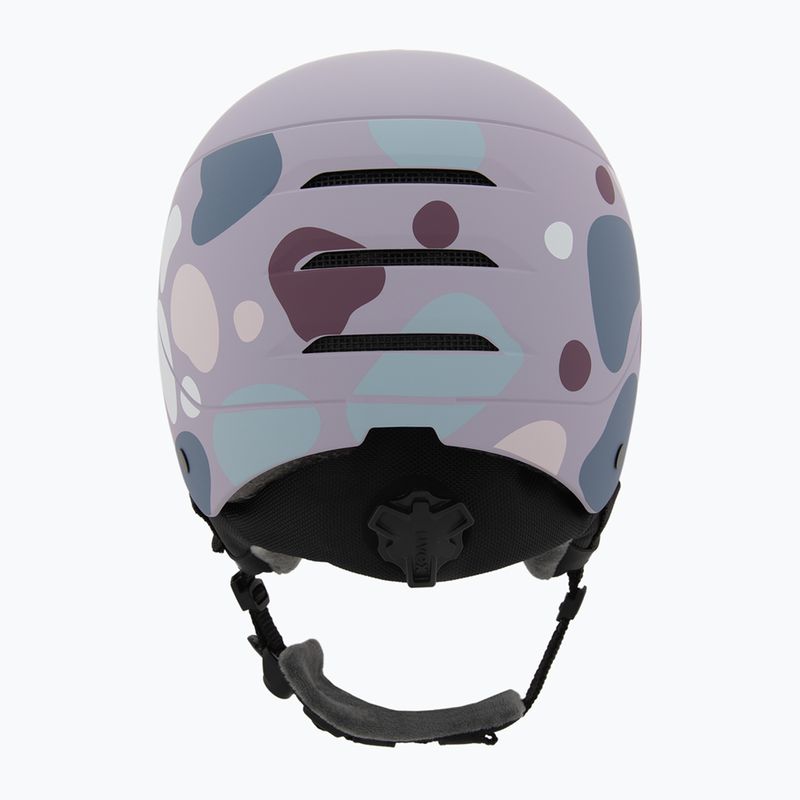 Шолом гірськолижний дитячий UVEX Rocket Visor Jr cool lavender abstract matt/mirrorsilver/lasergold 4