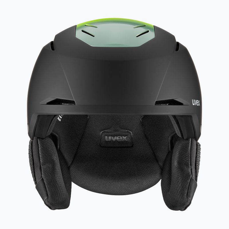 Лижний шолом UVEX Resolution black/electrum grad matt 2