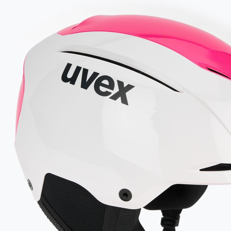 Лижний шолом UVEX Resolution SL white/pink 7