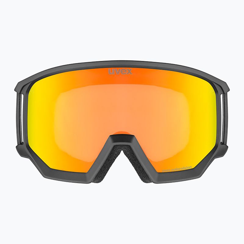 Окуляри лижні UVEX Athletic CV black/mirror red 2