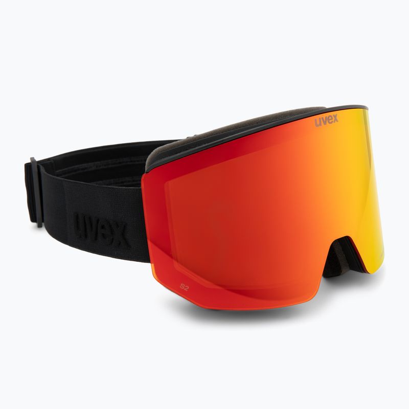 Окуляри гірськолижні Uvex Lace Attract FM black matt/mirror red 2