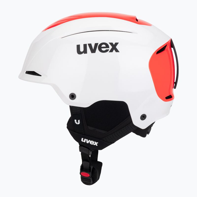 Шолом гірськолижний UVEX Resolution SL white/electric red 3