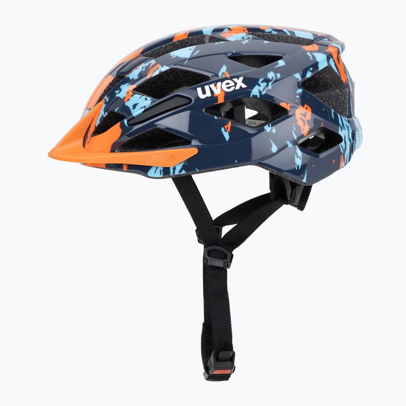 Шолом велосипедний дитячий UVEX Air Wing 2 papaya/bubble blue 3