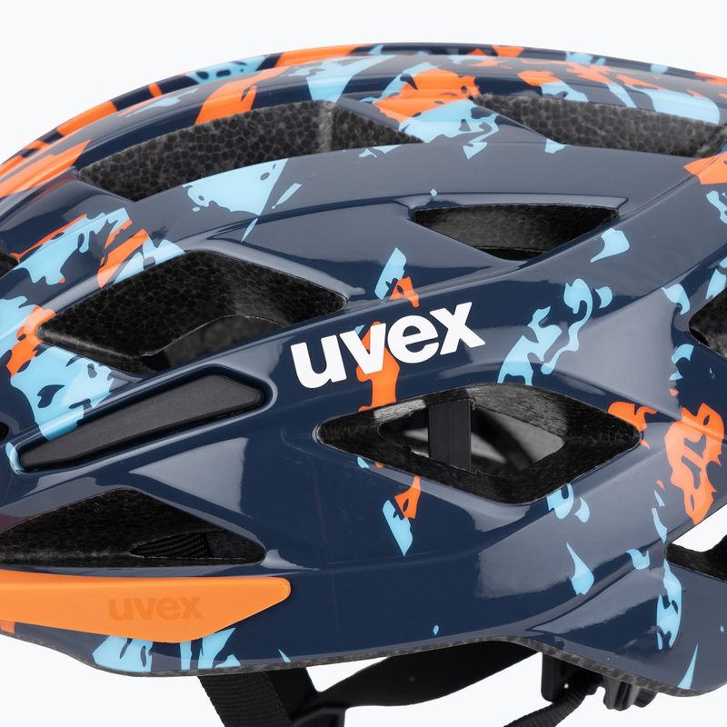 Шолом велосипедний дитячий UVEX Air Wing 2 papaya/bubble blue 7