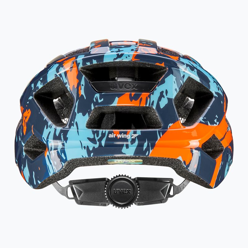 Шолом велосипедний дитячий UVEX Air Wing 2 papaya/bubble blue 3