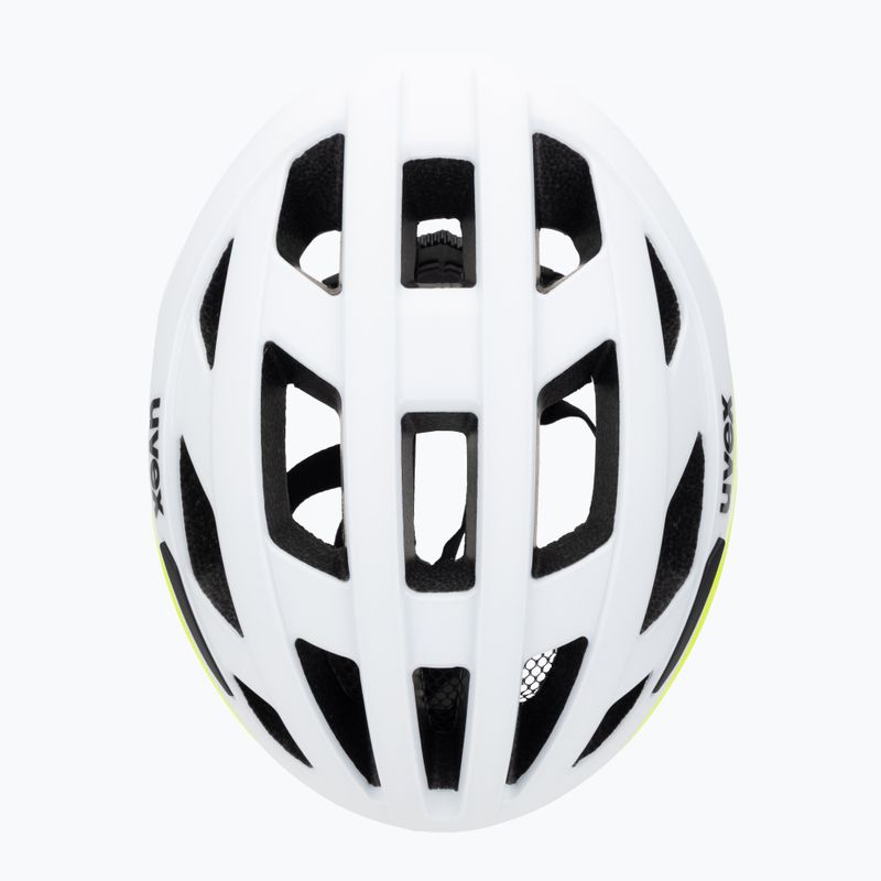 Шолом велосипедний UVEX I-Volute white/neon yellow matt 6