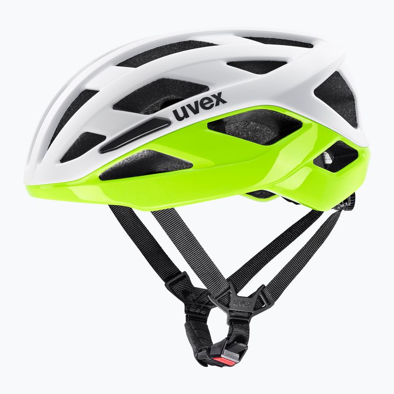 Велосипедний шолом UVEX I-Volute white/neon yellow matt